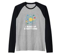 J'invente Tout ce Qui est drôle Science Atom Design Manche Raglan