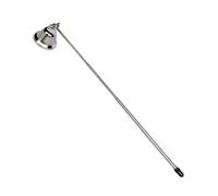 JINWPXSR Extincteur à Bougie à Manche télescopique avec éteignoir Rotatif en métal et Coupe-Flamme Universel(Silver)