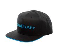 JINX Starcraft II - Supply Snapback Casquette, 100% Coton, pour Les Joueurs, Casquette de Baseball pour Enfant, Taille Ajustable, Noir/Bleu