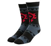 Jinx World Of Warcraft Horde Unisexe Chaussettes noir/gris/rouge