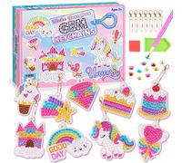 Jinxful Cadeau Fille 5 6 7 8 9 10 Ans, Kit Diamond Painting Enfant Licorne, Loisir Creatif Jouet Peinture Diamant Enfant Bricolage Activite Manuelle Cadeaux 5-12 Ans