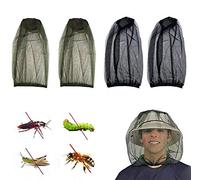 JINXIAN 4 Pcs Mosquito Head Net Mesh Filet de Tête de Moustique Couvre Masque maillé pour Apiculture Apiculteur Les Amateurs de Plein air à Contre Les Moustiques