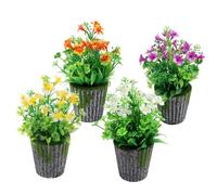 JINXIAN 4 Pièces Fleurs Artificielles 24 cm Gloire du Matin Artificielle