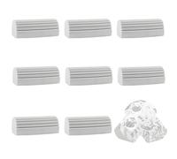 JINXIAN 8 Pièces Gris Multifonction Eponge Poussiere Éponges de Nettoyage Réutilisables avec Rainure en Forme de U Absorbant Fort Éponge PVA pour Effacer Cuisine Verre La Saleté
