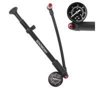 JINXIAN Pompe a Velo Max 300 PSI Mini Pompe Velo avec Manomètre | Amortisseur Pneumatique Pompe Pneu Voiture pour Fourche Pneu Suspension Arrière Fourche et Pompe a Pneus de Vélo