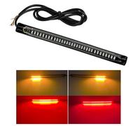 JinXiu Clignotant LED Universelle Feu de Freinage, Feu Arrière, Feu de Plaque D'immatriculation Intégré pour Moto Voiture Vélo Bande de Lumière 12V