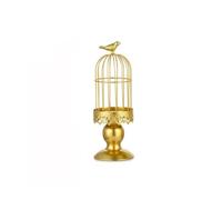 JINXIU-LI Socle pour Bougie Bougeoir en Fer, Centre de Table, décorations Table Idées de Cadeaux pour Une fête « Mes Coups de cœur(Gold-Short)