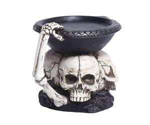 JINXIU-LI Socle pour Bougie Chandelier Gothique créatif à tête de Trois fantômes Idées de Cadeaux pour Une fête « Mes Coups de cœur