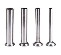 Jinyank 4 Pièces Poussoir À Saucisses Tubes Broyeur En Acier Inoxydable Stuffer Tubes Mélangeurs Entonnoirs Attachement Cuisine Outil pour à La Fois Manuel Ou Électrique Hachoir À