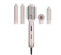 JINYAWA Airbrush 5 en 1, Brosse Soufflante avec 5 Accessoires, Avec Organiseur de Voyage, pour Sécher, Coiffante