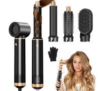 JINYAWA Seche Cheveux, Airbrush 5 en 1, Air Styler, Brosse Soufflante, Hair Styler, Brosses électriques et soufflantes, Brosse Coiffante, Brosse Lissante Pour Cheveux, 30mm Air Boucleur a Cheveux