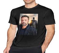 JINYIHOUSE Ben Affleck Men's Short-Sleeve Cool Novelty Design Graphic T-Shirts Black M