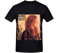JINYIHOUSE Bonnie Raitt Fundamental Pop Mens Crew Neck 100 Cotton T Shirts Black M
