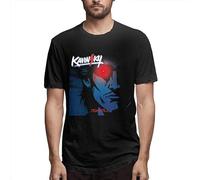 JINYIHOUSE Mens Cotton Kavinsky Odd Look Crew Neck Short Sleeve T-Shirt Black 3XL
