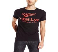 JINYIHOUSE Men's Miller High Life Short Sleeve T Shirt Black L