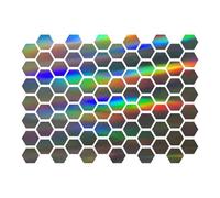 Jinyilwn Autocollant réfléchissant pour casque, autocollant de moto, autocollant - Autocollant réfléchissant en nid d'abeille imprimé Vista pour casque de moto, beau autocollant réfléchissant pour