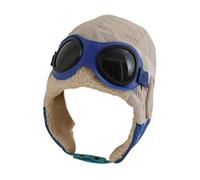 [Jinyilwn] Chapeau d'avion pour enfants - Chapeau de pilote en polaire chaude pour filles | Chapeau d'aviateur pour tout-petits avec cache-oreilles, chapeau isolé en peluche froide pour garçons et