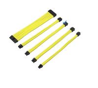 JINYINGHUA Câble d'extension d'adaptateur d'alimentation for Module MB24P CPU8P GPU6+2P PCI-E6P, Ensemble de 5 pièces(Giallo)
