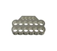 JINYINGHUA Peigne métallique 12+4P, Module de Boucle de Carte, contrôleur dédié au Cordon d'alimentation(12+4p Silver)