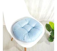 JINYOU Coussin d'assise Rond en Lin coloré, Confort réglable, Grand Coussin Rond for Adultes, Coussin de Sol for la méditation et Le Salon, Doux(19,40X40cm)