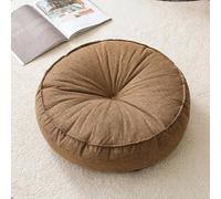 JINYOU Coussin d'assise Rond en Tissu épais, Coussin décoratif Rond plissé, for canapé, Fauteuil, lit ou Chaise de Coiffeuse(D)