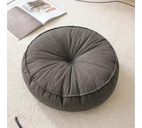 JINYOU Coussin d'assise Rond en Tissu épais, Coussin décoratif Rond plissé, for canapé, Fauteuil, lit ou Chaise de Coiffeuse(A)