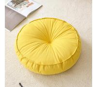 JINYOU Coussin d'assise Rond en Tissu épais, Coussin décoratif Rond plissé, for canapé, Fauteuil, lit ou Chaise de Coiffeuse(F)