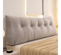 JINYOU Coussin de Lecture for tête de lit, Coussin de Soutien Lombaire for s'asseoir dans Le lit, Grand traversin Triangulaire for Le positionnement des Jambes(A,120cm*50cm*20cm)