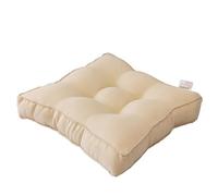JINYOU Coussin en Lin, Rehausseur De Fauteuil, Grand Coussin D'assise Carré Ferme avec Rembourrage Épais, en Coton Doux Au Toucher, Idéal for Les Personnes Âgées(15,45x45x9cm (6 Pieces))