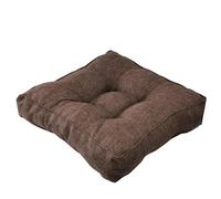 JINYOU Coussin en Lin, Rehausseur De Fauteuil, Grand Coussin D'assise Carré Ferme avec Rembourrage Épais, en Coton Doux Au Toucher, Idéal for Les Personnes Âgées(19,40x40x9cm (2 Pieces))