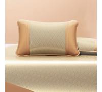 JINYOU Nouveau surmatelas rafraîchissant en Soie glacée, literie d'été Lavable, Drap de lit Doux for Lits Simples, dortoirs, Enfants et Adultes(E,1.5mx2.0m)