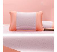 JINYOU Nouveau surmatelas rafraîchissant en Soie glacée, literie d'été Lavable, Drap de lit Doux for Lits Simples, dortoirs, Enfants et Adultes(C,1.8mx2.2m)