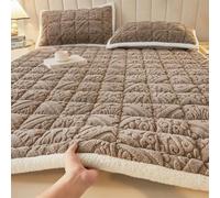 JINYOU Protège-Matelas Queen, Housse de Matelas épaisse en Velours de Lait, surmatelas Chaud et Doux for Un Sommeil Confortable, Lavable(D,2.0 * 2.2m)