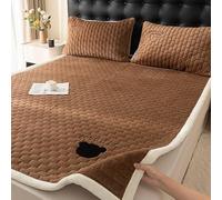 JINYOU Surmatelas en Velours de Lait Extra épais, surmatelas d'hiver en Peluche Ultra Doux, lit Chaud et Respirant for lit Queen Size et King Size(D,120 * 200cm)