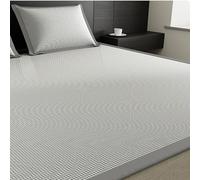 JINYOU Tapis rafraîchissant d'été en Soie glacée, Motif Pied-de-Poule, Lavable en Machine, Housse de Matelas Douce, adaptée aux Lits Simples, Doubles et dortoirs(C,0.9mx2.0m)