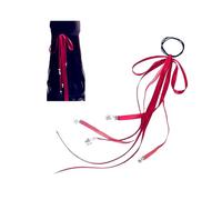 JinYu Bandeau rouge Hua Cheng pour cosplay Tian Guan Ci Fu - Ruban antique - Accessoires pour cheveux et 10 autocollants