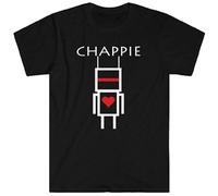 JINYUWAYE Chappie Movie Logo Die Antwoord Men's Black T-Shirt Black XL