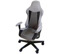 JinZao Housse Chaise Gaming Nordique Moderne,Protection Chaise Gaming Extensible,Housse Fauteuil Bureau avec Accoudoirs Et Dossier, Conception de Correspondance des Couleurs,Anti-griffures de Chat(G)