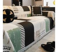 JinZao Housse De Canapé 1/2/3/4/5 Places,Couvre Canape Antitaches,Protege Canape Lavable,Couverture Magnetique Canape en Chenille Double Face,Sofa Cover Universelle Quatre Saisons(A,180 * 260CM)