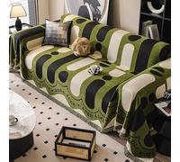 JinZao Housse De Canapé 1/2/3/4 Places,Couvre Canape en Chenille, Couverture Magnetique Canape Sofa Cover Universelle Quatre Saisons,Protege Canape Chien,Antitaches,Lavable(A,180 * 460CM)
