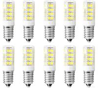 Jiotouhu Ampoule LED E14 hotte aspirante, 5W équivalent halogène 50W, Blanc froid 6000K 550LM, Ampoule petite culot à vis pour hotte et frigo, Non dimmable, 10 Pièces