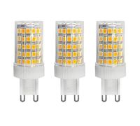 Jiotouhu Lot de 3 Ampoules LED G9 10W Équivalent Halogène 100W, 93 LED, 1000Lm, Angle de faisceau 360°, Ultra Lumineuses, AC220-240V, Non Dimmable, Blanc Chaud 3000K