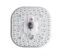 Jiotouhu Module de source LED Plaque de lumière magnétique pour plafond, module LED contenant 48 perles, Blanc froid, Blanc chaud, Neutre, 24w, 220v, 160mm/6.3inch, 1 pack