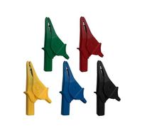 JIOYUNG eufeifeiegds 1 Pince Crocodile Robuste entièrement isolée et sûre avec Prise Banane de 4 mm for Test électrique wefeiegds(Buy 4 Get 1 Free)