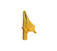 JIOYUNG eufeifeiegds 1 Pince Crocodile Robuste entièrement isolée et sûre avec Prise Banane de 4 mm for Test électrique wefeiegds(Yellow 1pc)