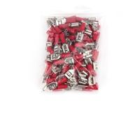 JIOYUNG eufeifeiegds 100 pcs/Pack FDD2-250 FDD Femelle isolé borne à sertir électrique for 1.5-2.5mm2 connecteurs de câble connecteur de câble wefeiegds(Red 100pcs)