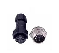 JIOYUNG eufeifeiegds 5/20 Ensembles QL16 M16 Aviation Ip65 mâle Femelle connecteur monté sur Panneau d'accueil 2/3/4/5/6/7/8/9pin wefeiegds(Back Nut 8P,20 Sets)