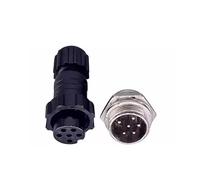 JIOYUNG eufeifeiegds 5/20 Ensembles QL16 M16 Aviation Ip65 mâle Femelle connecteur monté sur Panneau d'accueil 2/3/4/5/6/7/8/9pin wefeiegds(Back Nut 6P,20 Sets)