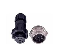 JIOYUNG eufeifeiegds 5/20 Ensembles QL16 M16 Aviation Ip65 mâle Femelle connecteur monté sur Panneau d'accueil 2/3/4/5/6/7/8/9pin wefeiegds(Back Nut 7P,20 Sets)