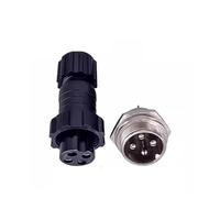 JIOYUNG eufeifeiegds 5/20 Ensembles QL16 M16 Aviation Ip65 mâle Femelle connecteur monté sur Panneau d'accueil 2/3/4/5/6/7/8/9pin wefeiegds(Back Nut 4P,20 Sets)